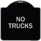 Signmission Driveway No Trucks Heavy-Gauge Aluminum Architectural Sign, 18" x 18", BS-1818-24123 A-DES-BS-1818-24123 - alternate 1